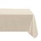 Threadmade Home Monterey Linen Texture Vinyl Indoor/Outdoor Tablecloth, Ivory - 60"W x 84"L